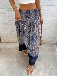 Breezaya 法式新款夏季复古花卉印花休闲优雅宽松女裙 - 彩色 - 查看 4