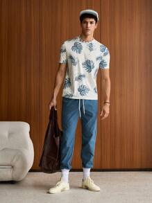 Manfinity VCAY Men Tropical Print Tee, Summer - Multicolor - View 4