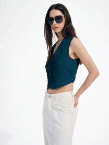 Aveloria Affinna 女式纯色前扣背心外套