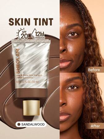 Dew & Done Teint Teinté Spf20-Sandalwood Marque Beauté Visage Maquillage CosméTique Pour Femmes Filles Parfait Pour Hiver IdéAl Pour Y2K ÉLéGant Mode Adapté Pour Anniversaire Cadeau FêTe PrêT Meilleure Couleur