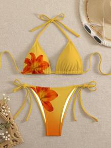 Swim Chiccia Women 2pcs/Set Halter Neck Bikini - Multicolor - View 1