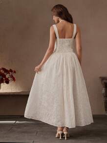 Savoree Women Summer Vacation Style Embroidered Dress