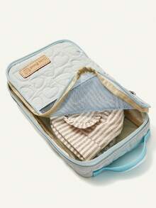 Cozy Pixies Baby Blue Diaper Storage Bag, For Diaper, Clothes And Other Items, Can Be Placed In Mommy Bag - Baby Blue - View 2