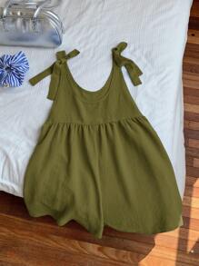 Comfortcana 女式夏季休闲军绿色连体裤