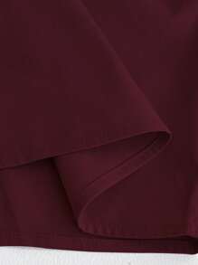 Maweii Conjunto de 2 piezas para mujeres de talla grande, chaleco corto de unicolor y pantalones anchos informales - Morado - Ver 6