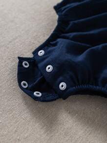 PrepCrw 男婴学院风翻领衬衫和海军蓝工装裤套装两件套，日常休闲服装