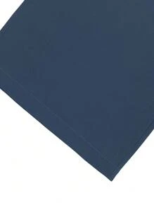 Manfinity Homme Pantalones cargo casuales de corte recto y holgado para hombre, de unicolor con múltiples bolsillos, para otoño - Azul Marino - Ver 6