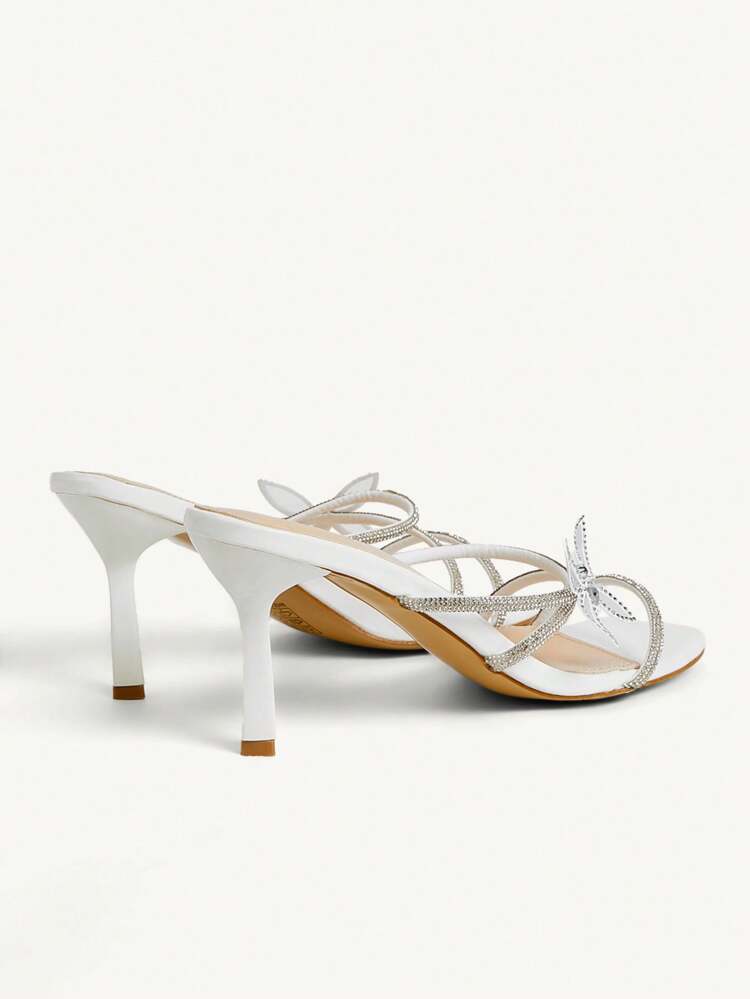 CUCCOO CHICEST New Peep Toe Pearl Decorated Slim High Heel Sandals, Sweet & Elegant, Suitable For Wedding Party