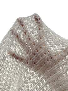 MaterniChic Robe de vacances décontractée à col ras-du-cou avec décoration florale 3D pour femmes enceintes - Blanc - Voir 4