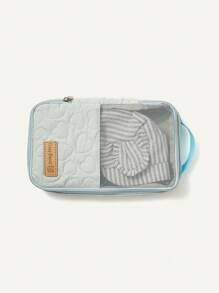 Cozy Pixies Baby Blue Diaper Storage Bag, For Diaper, Clothes And Other Items, Can Be Placed In Mommy Bag - Baby Blue - View 6