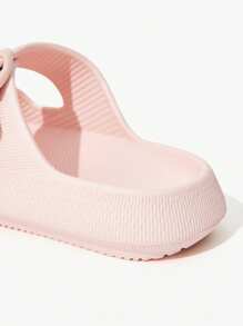 JNSQ Kids Outdoor Sports Girls EVA Foam Summer Slippers Anti-Slip Breathable Shower Sandals - Pink - View 4