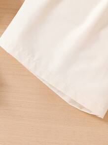 2pcs/Set Teen Girl Ruffle Waist Shorts, Spring/Summer - Multicolor - View 4