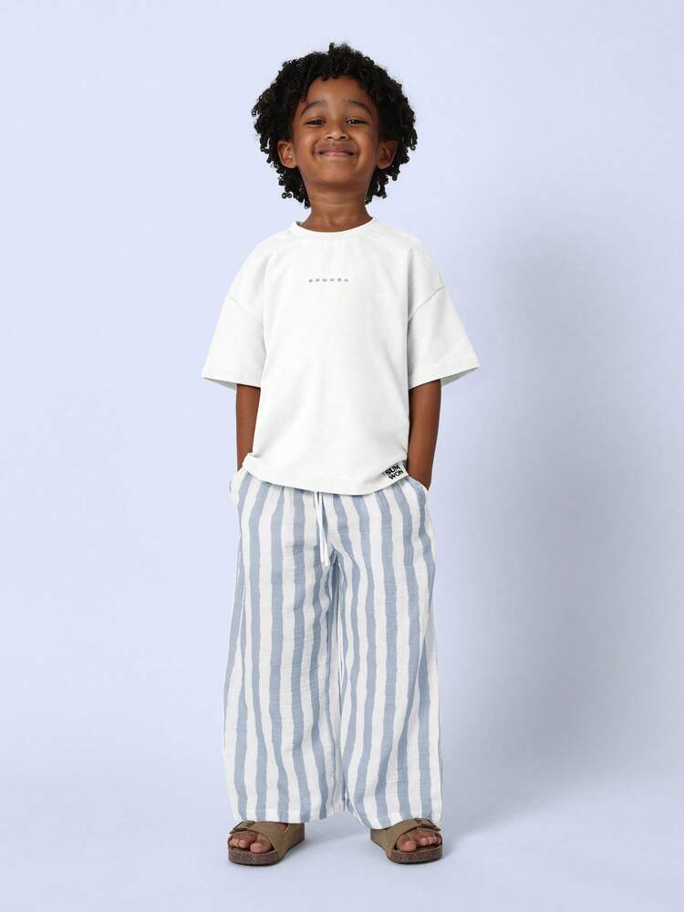 Cotton Elasticated Waist Casual Comfort T-Shirt Co-Ord Set