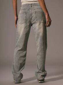 MUSERA Seam Detail Mid Rise Slim Straight Leg Denim Jeans With Belt Loops Spring 90's Cute Summer Concert Fall Autumn Winter Nashville Casual Fall Autumn Back To School Office Work  Chic