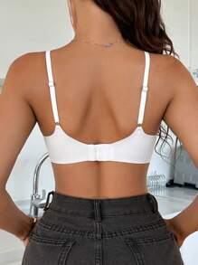 NudeFit 1pc Women Solid Color Comfortable Seamless Bra