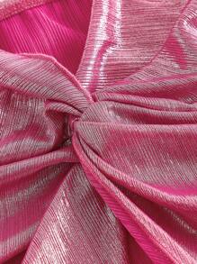 SHEIN MOD Women's Twist Front Cross Sleeveless Cami Top, Graduation,Y2k Women Country,Concert,Casual - Hot Pink - View 3