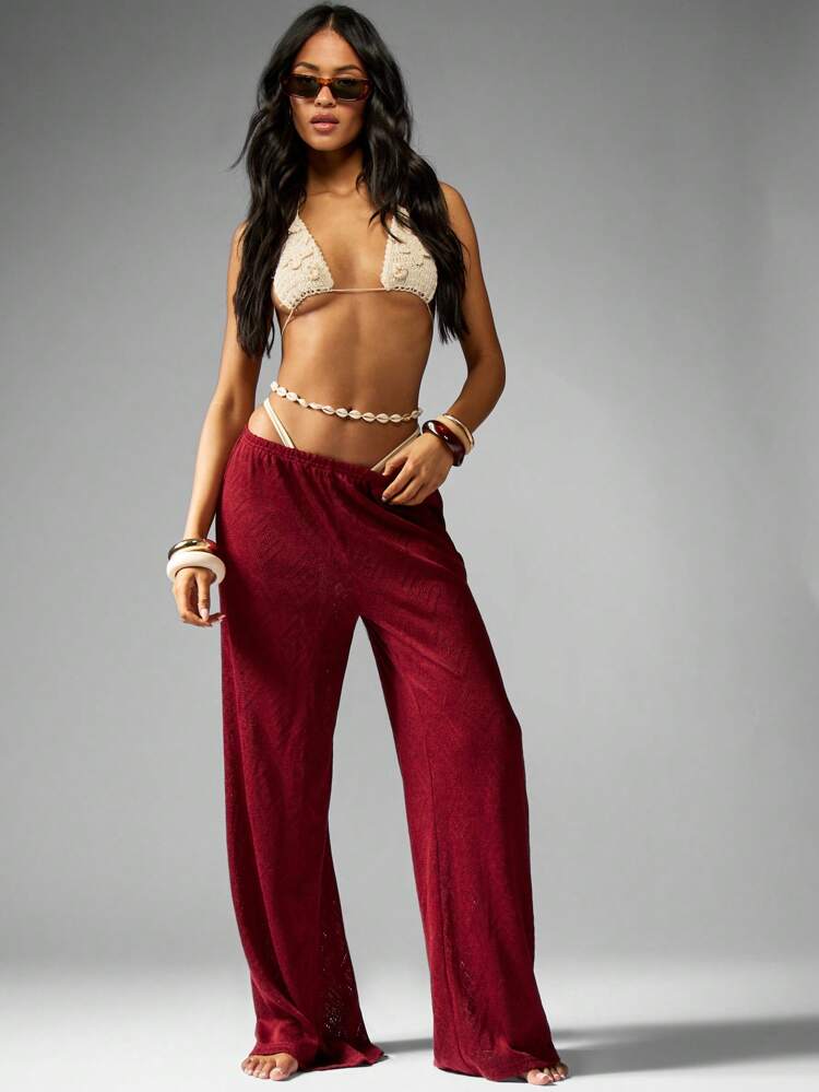 MISSGUIDED Pantaloni a gamba ampia in velluto, abbigliamento da spiaggia, lounge wear, festival, stile bohémien, casual per estate e autunno, adatti per locali musicali, crociere, vacanze, Natale