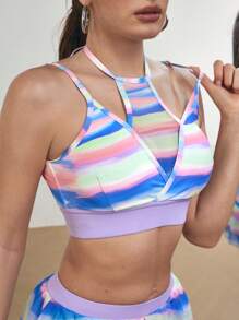 Menodora SHEIN Sport Women Summer Sports Set Camisole, Fashionable Dancewear - Pink - View 7