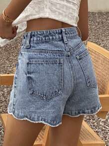 DAZY Shorts vaqueros de mujer de estilo casual suelto y de vacaciones de verano nuevo