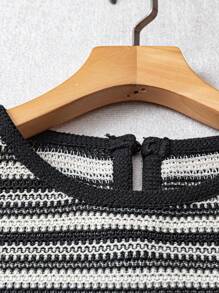 GlowEve Women's Summer New Style Vacation Crochet Tassel Sleeveless Top - Black - View 5