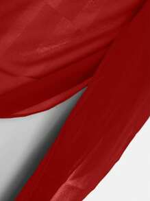 Swim Basics 2件套女士节日纯色扭腰罩衫和迷你裙 - 彩色 - 查看 3