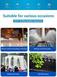 SHEIN The New 3pcs Disposable Rain Pants Cover The Feet, Are Portable, Explosion-Proof, Waterproof, And Suitable For Various Scenarios Such As School And Work. They Are Available In Transparent And Blue Colors