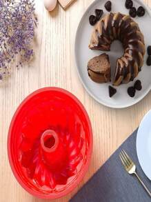 1 件南瓜形硅胶蛋糕 DIY 烘焙模具 - 紅色 - 查看 6
