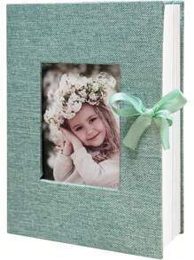 1 Pc Photo Album, 4x6 100 Pockets, Linen Cover, Slip-In Photo Pockets, Suitable For Wedding, Family, Anniversary, Vacation, Gift, Birthday Gifts Graduation - Multicolor - View 17