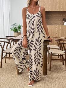 EMERY ROSE 女式休闲花卉印花连体裤 - 彩色 - 查看 7