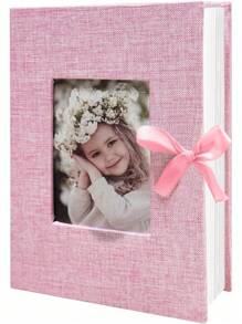 1 Pc Photo Album, 4x6 100 Pockets, Linen Cover, Slip-In Photo Pockets, Suitable For Wedding, Family, Anniversary, Vacation, Gift, Birthday Gifts Graduation - Multicolor - View 12