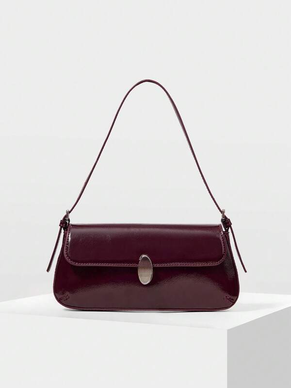 MOTF PREMIUM FLAP PU LEATHER SHOULDER BAG