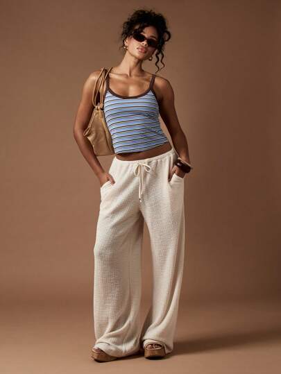 MISSGUIDED V Waistband Wide Leg Sweatpants｜MISSGUIDED