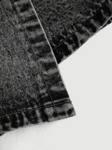 SHEIN MOD Combinaison en jean pour femmes avec Top court
