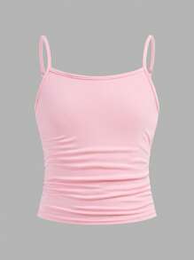 SHEIN Girlism 3 Pieces Tween Girl Fitted Casual Sports Camisole Basic Cami Top - Multicolor - View 9