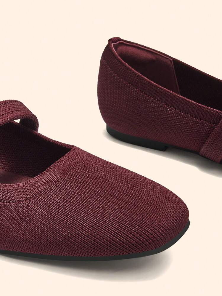 CUCCOO BASICS Women's Fashion Fabric Comfortable Breathable Pearl Decor Mary Jane Flats For Commuting, Dating, Party, School For Christmas Spring Shoes