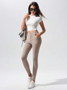 Fluxe 纯色休闲弹力运动紧身裤