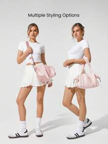 GLOWMODE Bolso de tote cuadrado de 6L con correa ajustable de malla suave y cómoda para uso fuera de la oficina, playa, piscina, vacaciones, escapada y uso casual diario