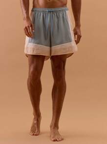 Musero Men Colour Panel Swim Shorts Spring, Summer, Holiday, Vacation - Multicolor - View 2