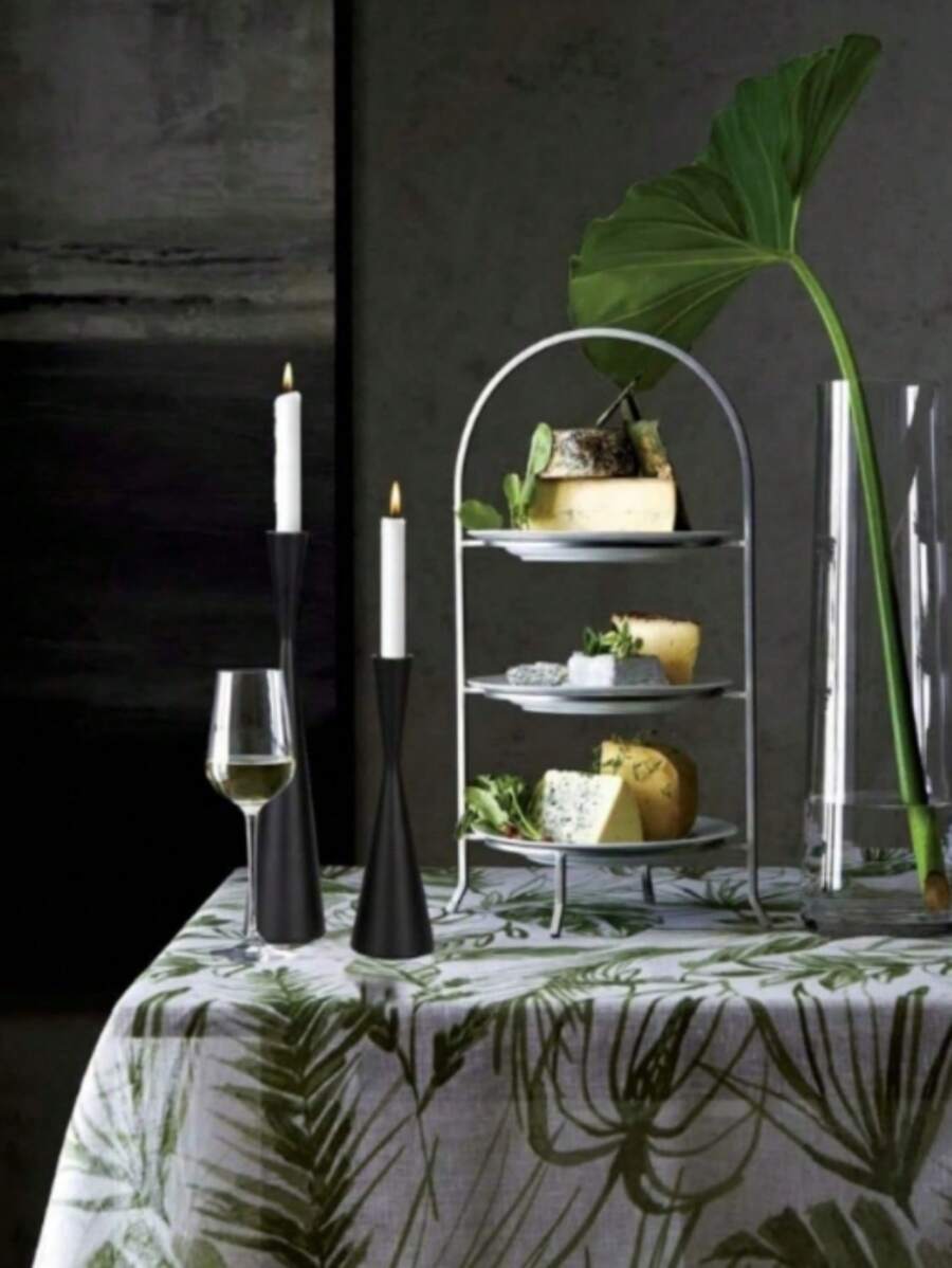 SHEIN Basic living Waist Candlestick, Perfect Decoration For Dining Table. Taper Candlestick Holders Metal Candle Holders Table Decorative Candle Stand For Wedding, Dinning, Party,Home Decor - Multicolor - View 1