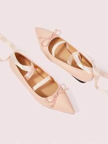 CUCCOO DOLLMOD Women's Fashionable Pink Flat Shoes - Pink - View 9