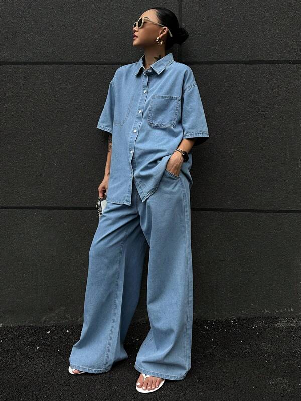 DAZY Women Denim Two Pieces Outfits