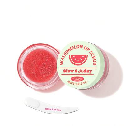 Slow Sunday Watermelon Lip Scrub, Watermelon, Hydrating Moisturizing Revitalizing Exfoliating Facial Peel, Good Choice For Wedding, Vacation, Beach, Travel EssentialsEaster Gifts, Suitable For Summer Lip Care