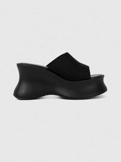 Women's Dark Rock Punk Gothic Sandals, Summer Open Toe Buckle Roman Beach Thong Studded Gladiator Wedge Platform Heeled Sandals, Halloween