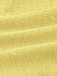 SHEIN ICON Top galben fără mâneci, cu imprimeu floral și legături încrucișate, pentru ieșiri în oraș, de vară