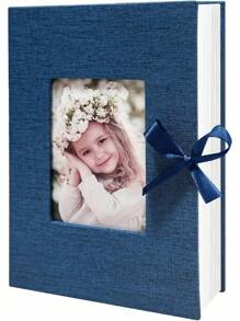 1 Pc Photo Album, 4x6 100 Pockets, Linen Cover, Slip-In Photo Pockets, Suitable For Wedding, Family, Anniversary, Vacation, Gift, Birthday Gifts Graduation - Multicolor - View 16