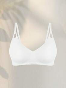 NudeFit 1pc Women Solid Color Comfortable Seamless Bra