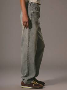 MUSERA Seam Detail Mid Rise Slim Straight Leg Denim Jeans With Belt Loops Spring 90's Cute Summer Concert Fall Autumn Winter Nashville Casual Fall Autumn Back To School Office Work  Chic