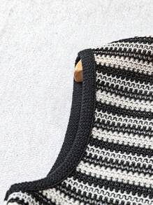 GlowEve Women's Summer New Style Vacation Crochet Tassel Sleeveless Top - Black - View 6