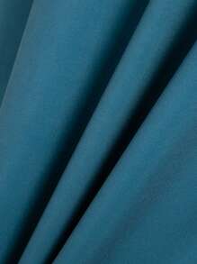 Manfinity Homme Music Note & Guitar Print Men's Casual Short Sleeve Button Down Shirt, Color Block Summer Shirt For Men - Navy Blue - View 5