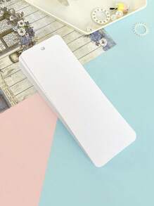 SHEIN 30Sheets/Set Kraft Paper Card Blank Black Card Business Card Message Thank You Card Writing Cards Label Bookmark Learning Cards Doodle Bookmark Ancient Style Bookmark Paper Blank Paper With Holes Hand-Painted Cards Creative DIY Material Package Student Note Handwritten Card - White - View 5